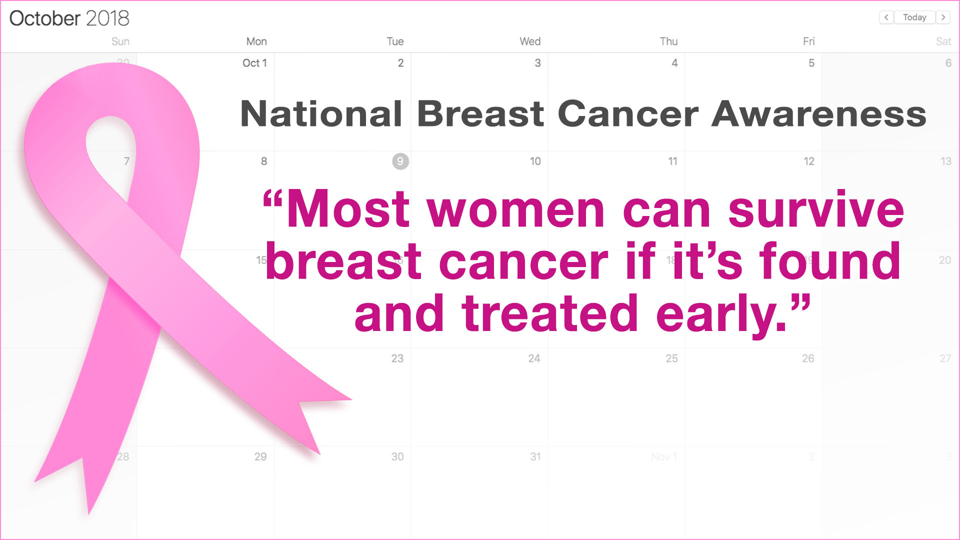 BREAST CANCER AWARENESS MONTH  October - National Day Calendar