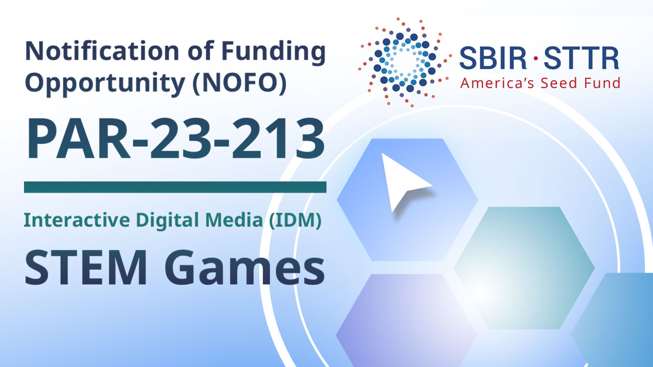 Image for PAR-23-213: Interactive Digital Media (IDM) STEM Games (NOFO)