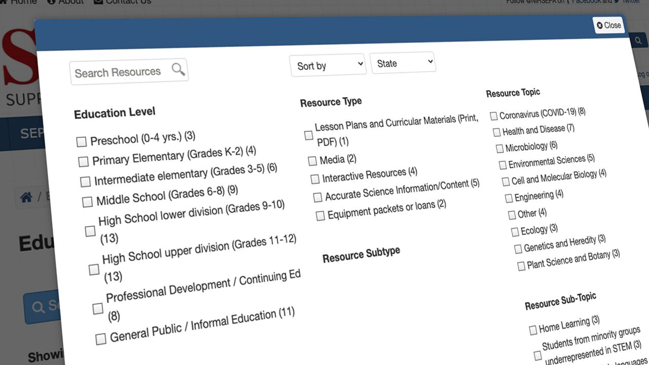 The SEPA Resource Library Science Education Partnership Award